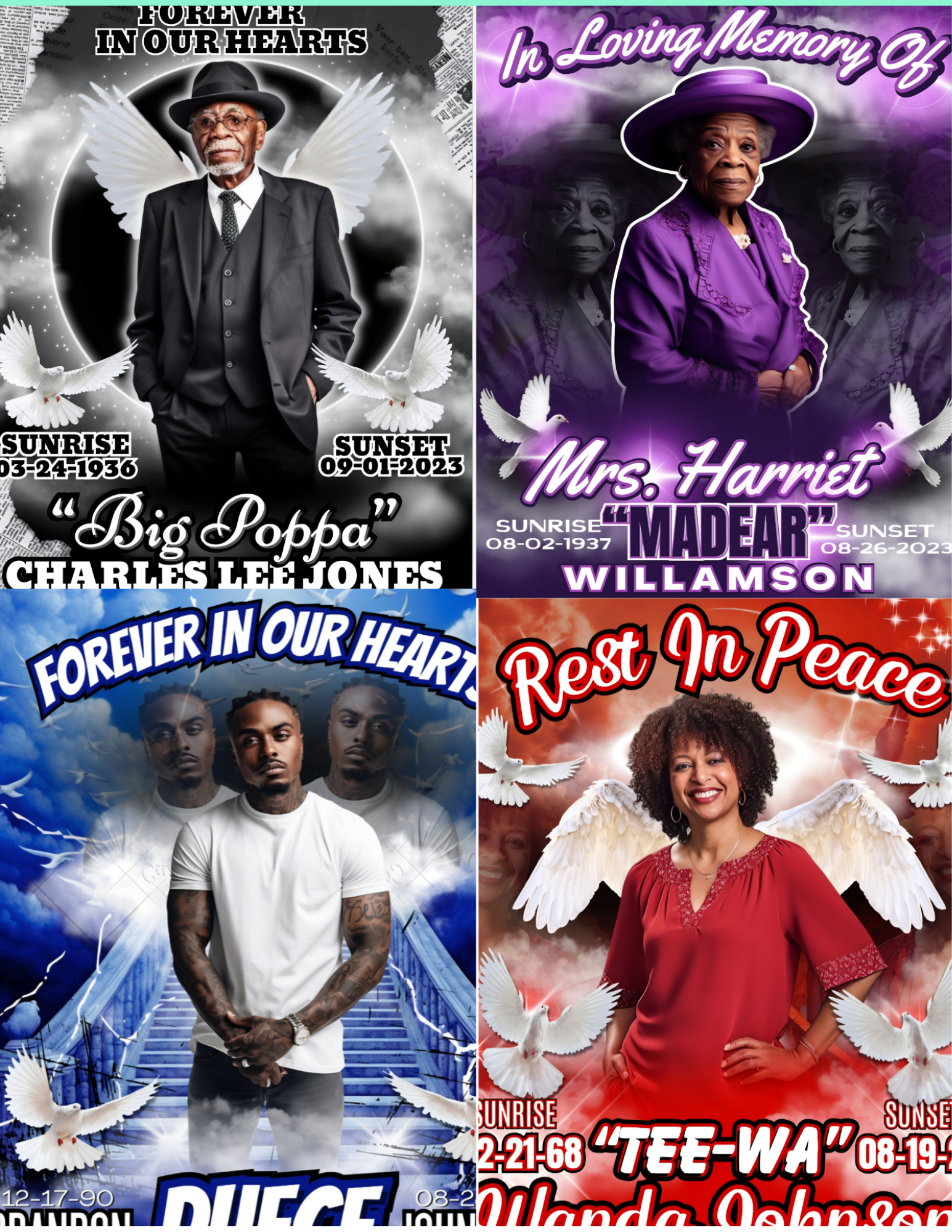 Memorial 4 Designs
