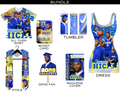 7 Piece Editable Designs Bundle (Blue)