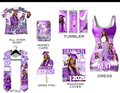 7 Piece Editable Designs Bundle (Purple)